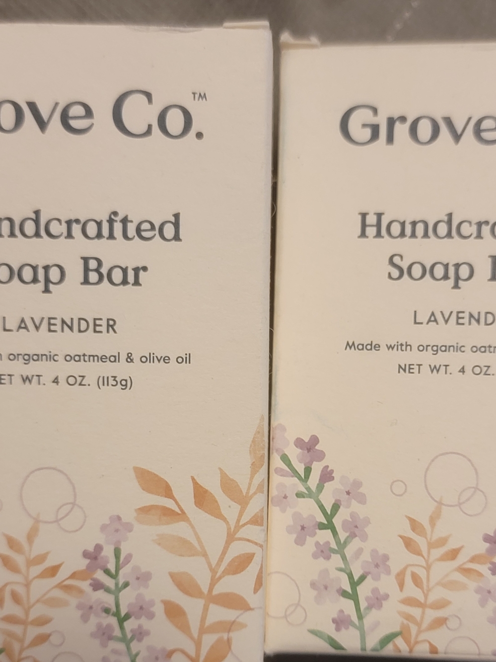 Grove Co. Lavender Handcrafted Soap Bar — White
